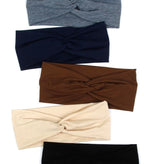 TERSE Headbands for Women Non Slip: Twist Head Bands for Women's Hair Trendy Solid Colors