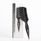 Curl Defining Brush, Curly Hair Brush for Detangling Shaping and Styling Curly Hair, Vented Candy Brush for Wet or Dry Hair Types for Women and Girl, Defining with Side Gear, Reduces Frizz (Black)