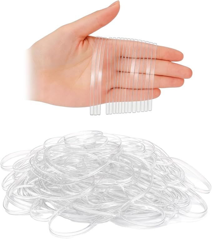 Eaasty 200 Pcs Clear Rubber Bands - Image 8