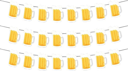 Beer Birthday Banner for Beer Party and Birthday Wedding Party Supplies by OSAMUHA