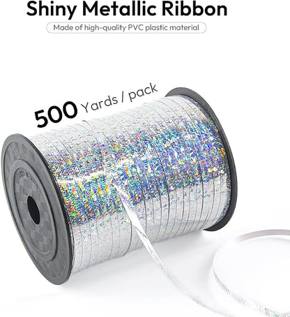 500 Yards Curling Ribbon for Gift Wrapping, 3/16" Balloon String for Christmas - Image 2