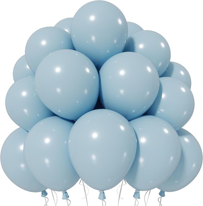 Jobkoo Dusty Blue Balloons 12 Inch by Jobkoo