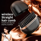 Mini Straightener - 3-Speed Temperature Control Rechargeable Hair Straightener Brush,Anti Scald Shell，Lightweight Portable Heatable Home Travel Gifts (1)