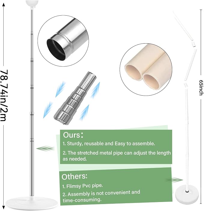 2 Sets Sage Green Balloon Column Stand Kit - Image 3