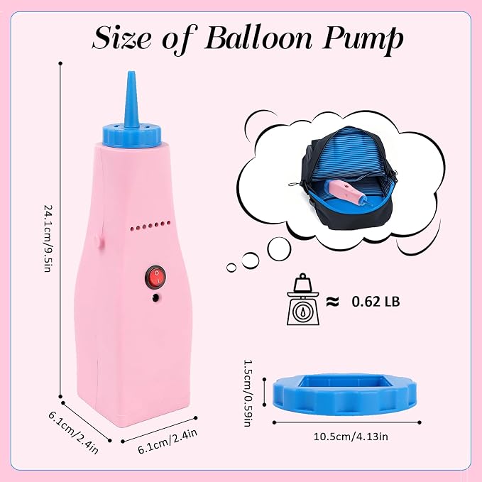 Balloon Pump Electric Air Pump for Long Balloon Inflator Blower Machine for - Image 2