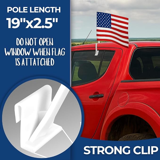DC Custom Car Flag Pole Window Custom Flag - Image 6