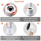 Universal Hair Diffuser for 1.4"-2.6" Blow Dryers, Diffuser Hair Dryer Attachment, Professional Hair Diffuser for Curly Wavy Long Thick Hair