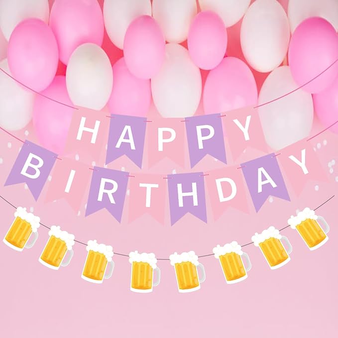 Beer Birthday Banner for Beer Party and Birthday Wedding Party Supplies - Image 4