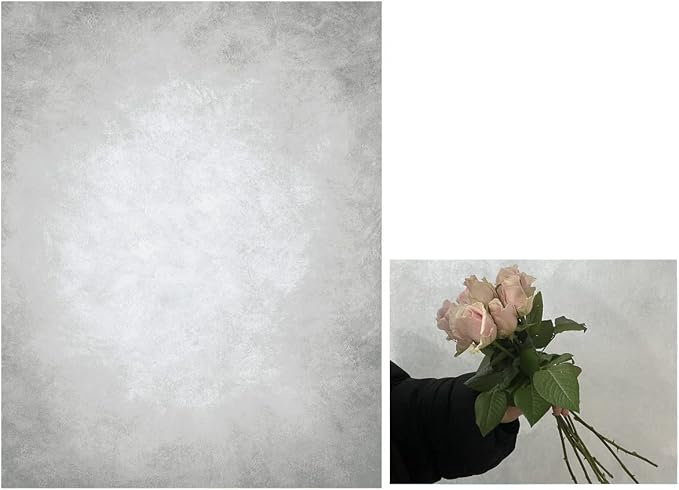 5x7ft Grey Portrait Photography Backdrops Solid Texture Abstract Photo by HMTFOTO