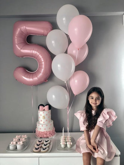 Numbers 14 Balloon 40Inch Pearl Pink Balloon - Image 2