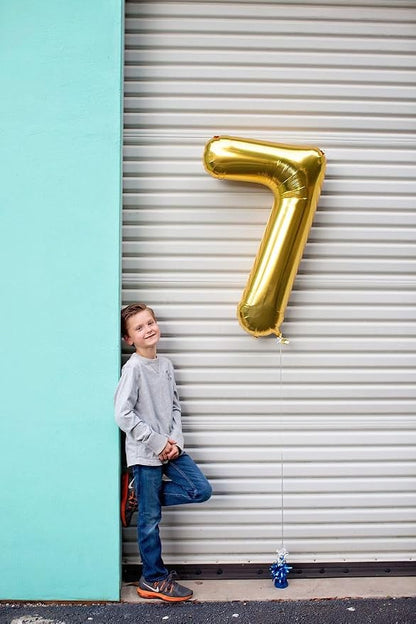 Gold Number 0 Balloon 40 Inch - Image 4