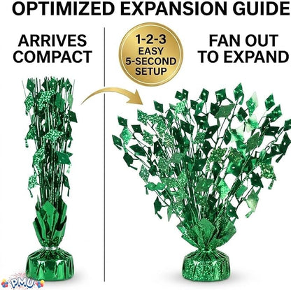 PMU 3 Pcs Green Graduation Balloon Weights, Graduation Centerpieces - Image 6