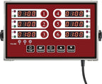 Kitchen Timers for Cooking – 6 Channel Commercial Kitchen Timer Restaurant Kitchen Supplies – Stainless Steel LED Technology Kitchen Timer Digital – Reminder Function, Loud Alarm, Red