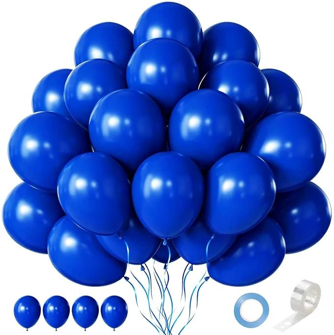 Blue Balloons 55 Pcs 12 Inch Royal Navy Blue Balloon Arch Kit Garland by Searchbyoccasioncolorsize