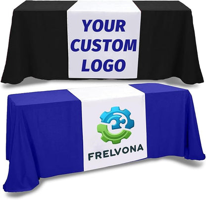 Custom Table Runner with Business Logo 24in x 72 in, Customzied Banner and Signs by Unknown