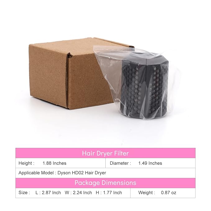 Magnetic Hair Dryer Filter Cover Replacement for Dyson Supersonic HD02 Models, Hair Dryer Outer Strainer Magnetic Filter Cage Replacement Parts