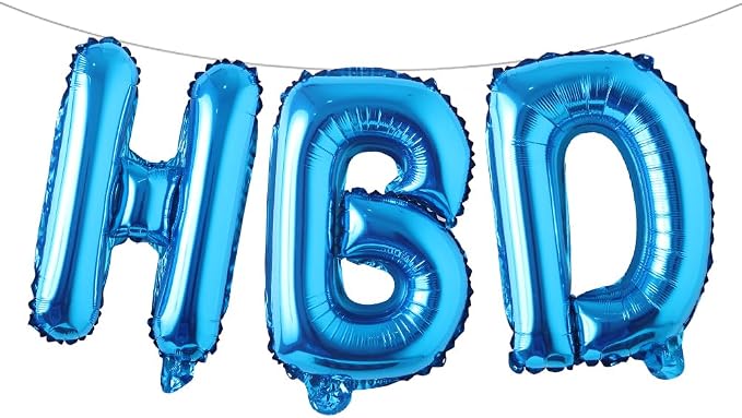 16 Inch HBD Balloons for Boho Birthday Party Decorations by RUIANSI