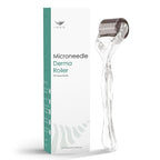 Derma Roller 0.30mm Titanium 192 Micro Needles Face Beard Dermal Roller (Crystal)