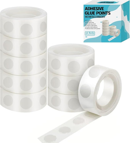 gegemaoyi 1000Pcs Clear Glue Dots Double Sided Adhesive Points by gegemaoyi