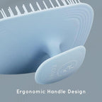 2 PC Scalp Massager Shampoo Brush, Scalp Scrubber & Exfoliator for Dandruff Removal, Wet & Dry and Detangler for Men and Women, Suitable for Short Medium Hair(Blue)