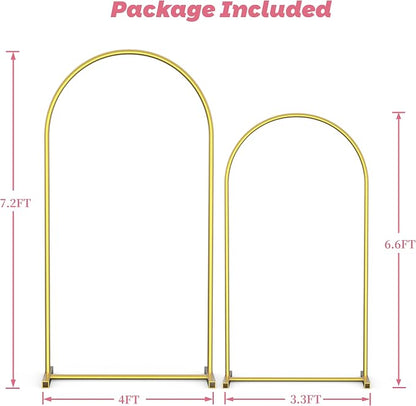 Arch Backdrop Stand Set of 2, Birthday Party, Baby Shower, Graduation, Floral - Image 3