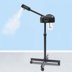 Professional Facial Steamer, 750W Black Skin Care Equipment w/Wheels & LCD Panel, PTC Heating, 600ml Large Capacity Face Steamer Machine, Adjustable Height Hot Mist Steamer for Beauty Salon