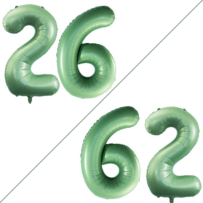 Number 26 Balloons for 26th Birthday Party Decorations, 42 Inch Jumbo Foil by GOER