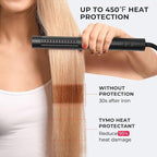 TYMO Heat Protectant for Hair with Argan Oil for Heated Styling Tools, Leave in Conditioner Spray to Smooth & Hydrate, Natural Pure Formulation, Multi-benefit Treatment, Lightweight Spray, Pack of 3