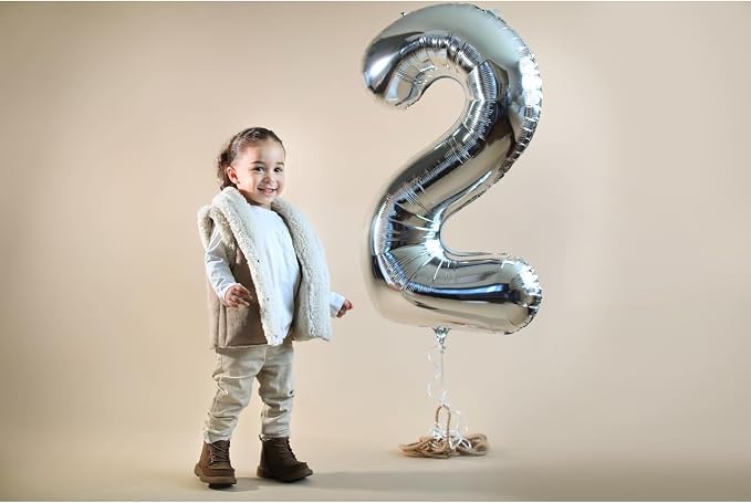 Sliver Number 2 Balloon 40 Inch - Image 7