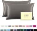 Silk Pillowcase for Hair and Skin,Soft,Breathable and Sliky 100% Standard Size Pillow Cases Set of 2,Both Sides Natural Mulberry Silk Pillowcases with Hidden Zipper(Standard Size 20"X 26",2pcs)