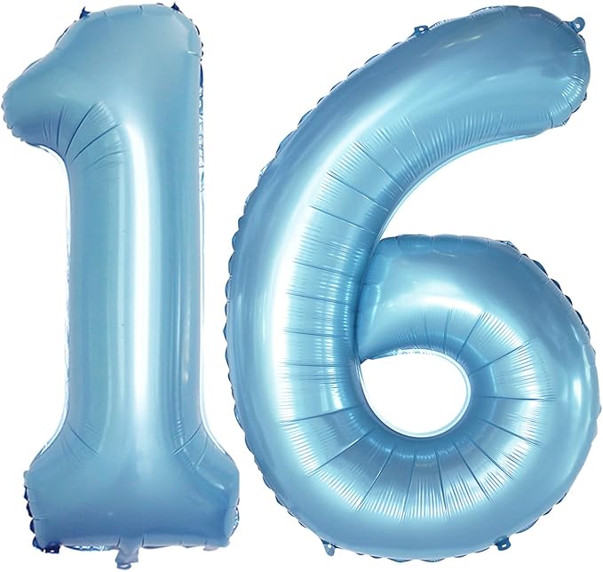 Number 16 Balloons for 16th Birthday Sweet 16 Party Decorations, 42 Inch Jumbo by GOER
