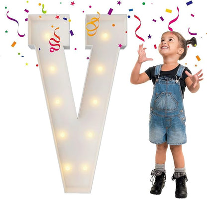 3FT Marquee Light Up Letters, Large Marquee Letters, Mosaic Balloon Frame Big by MerryMosaics
