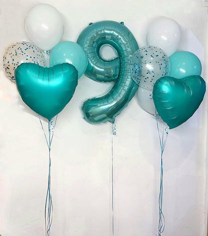 9 Balloon Number 40 Inch for Yellow Birthday Party Decorations | Mix & Match - Image 3