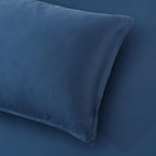 Luxury Bamboo Market | Queen Envelope Pillowcase Set | 100% Viscose Made from Bamboo | Organically Grown | Ultra Soft | Cooling | 2pcs [Midnight Blue]