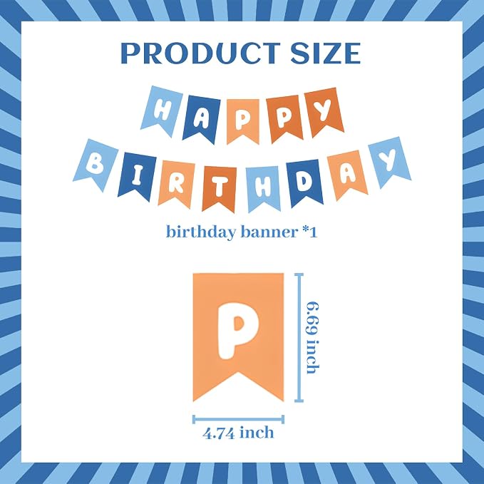 ZHENGYE Happy Birthday Banner Sign Party Decoration - Image 2