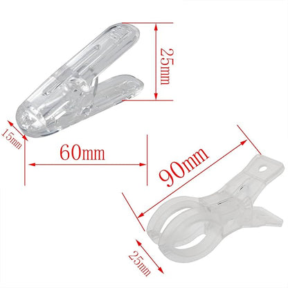 CHENJIN 10PCS Clear Plastic Balloon Arch Clips 2.4 inch 3.5 inch 5 Each Contact - Image 2