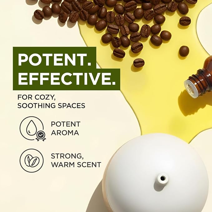 Gya Labs Coffee Essential Oil - 0.34 Fl Oz - for Hair, Skin, Diffuser, Aromatherapy & DIY Candle Making Scent
