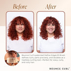 Bounce Curl Define EdgeLift Brush, 5-in-1 Tool for Effortlessly Defined Curls, Waves & Coils, Reduces Frizz - Tan