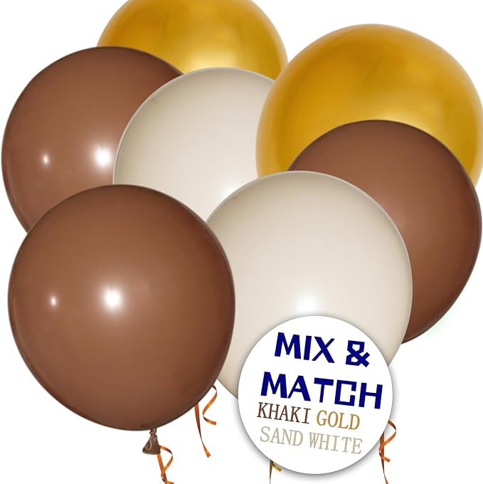 110pcs Brown Balloon 12 inch - Image 5
