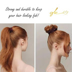 Silk Scrunchies for Women No Damage Mulberry Silk No Slip 4 Pack-Elastic Ponytail Girls Hair Ties | Skinny Hair Ties for Thin Thick Wavy or Curly Hair | No Crease for Sleep and Sports (4, Everyday)