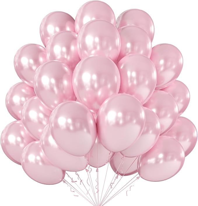 12 Inch Pearl Light Pink Balloons, Baby Shower, Graduate Party Decorations by KALOR