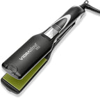 Pro Vibrating Ceramic Tourmaline Ionic Flat Iron, 1.75-inch | Fast, Frizz-Free Ceramic Hair Straightener: Easy, Gentle Glide for Waves, Curls, Smooth Hair | Professional Hair Styling Tools