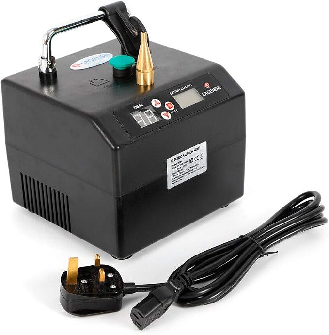 Portable Electric Balloon Inflator Air Pump Blower Air Balloon Pump w/Timer by DNYSYSJ