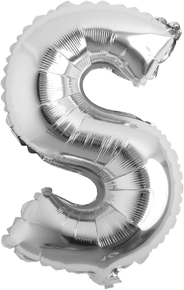 32 inch Letter Balloons Silver Alphabet Number Balloons Foil Mylar Party by REIANS