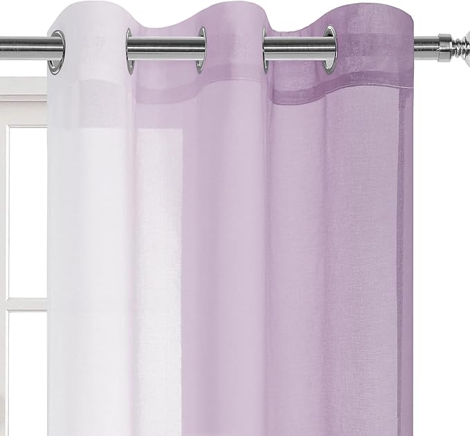 DWCN Ombre Sheer Curtains - Image 2