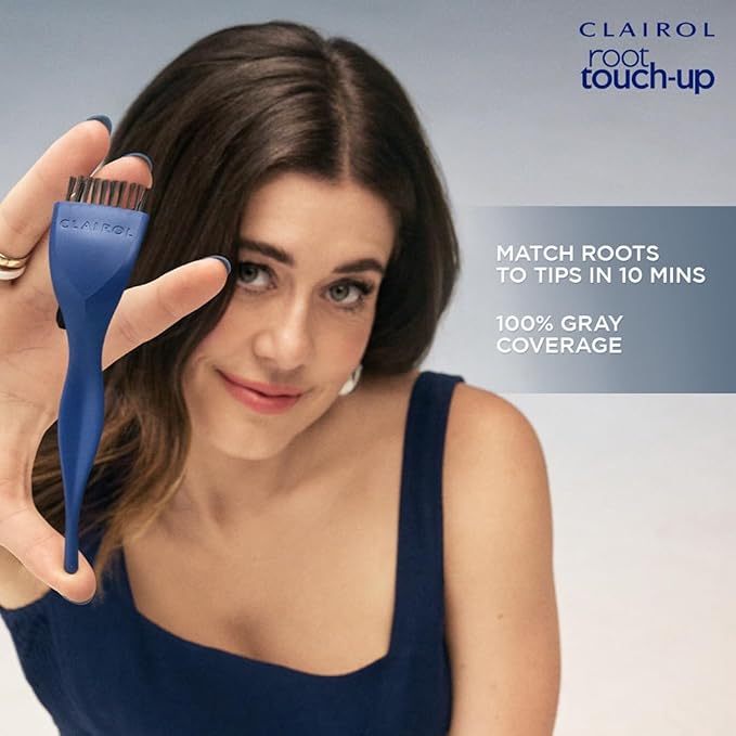 Clairol Root Touch-Up by Nice'n Easy Permanent Hair Dye, 6.5A Lightest Cool Brown Hair Color, (Pack of 2)