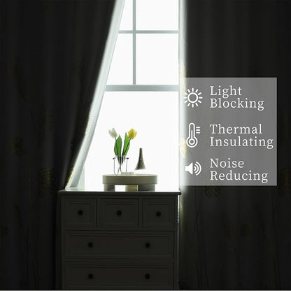 Greyish White Room Darkening Curtains 102 Inches Long - Image 6