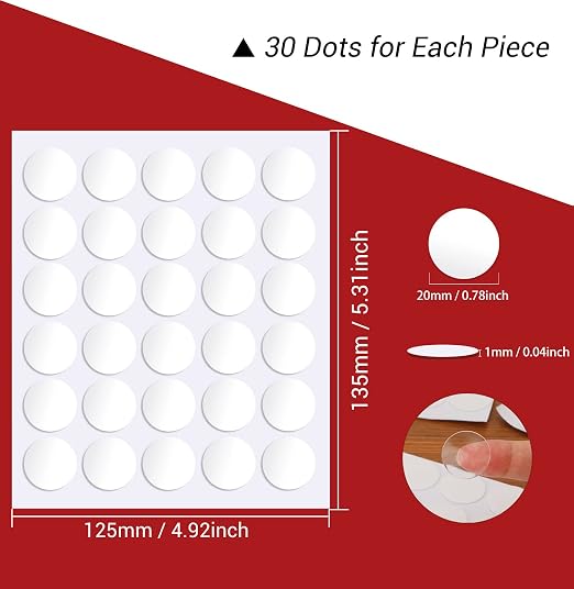 Poster Putty, Double Sided Removable Clear Mounting Round Reusable Adhesive - Image 2