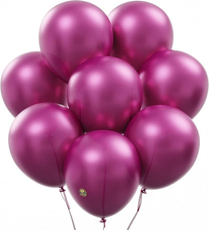 AFTERLOON® Biodegradable Natural Rubber Latex Balloons 24 pcs Pearlized Fuchsia by AFTERLOON%C2%AE