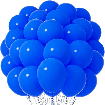 Voircoloria 66pcs Blue Latex Party Balloons, 12inch | by Voircoloria